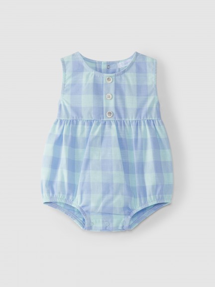 Shortie plaid without collar Shortie plaid without collar