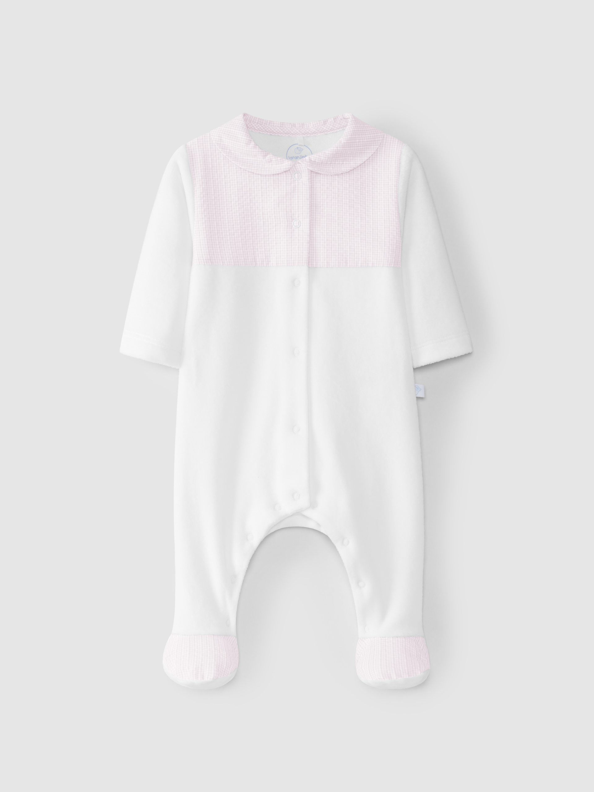 Babygrow velours col peter pan