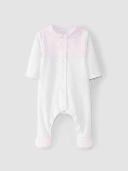 Babygrow veludo gola peter pan Babygrow veludo gola peter pan