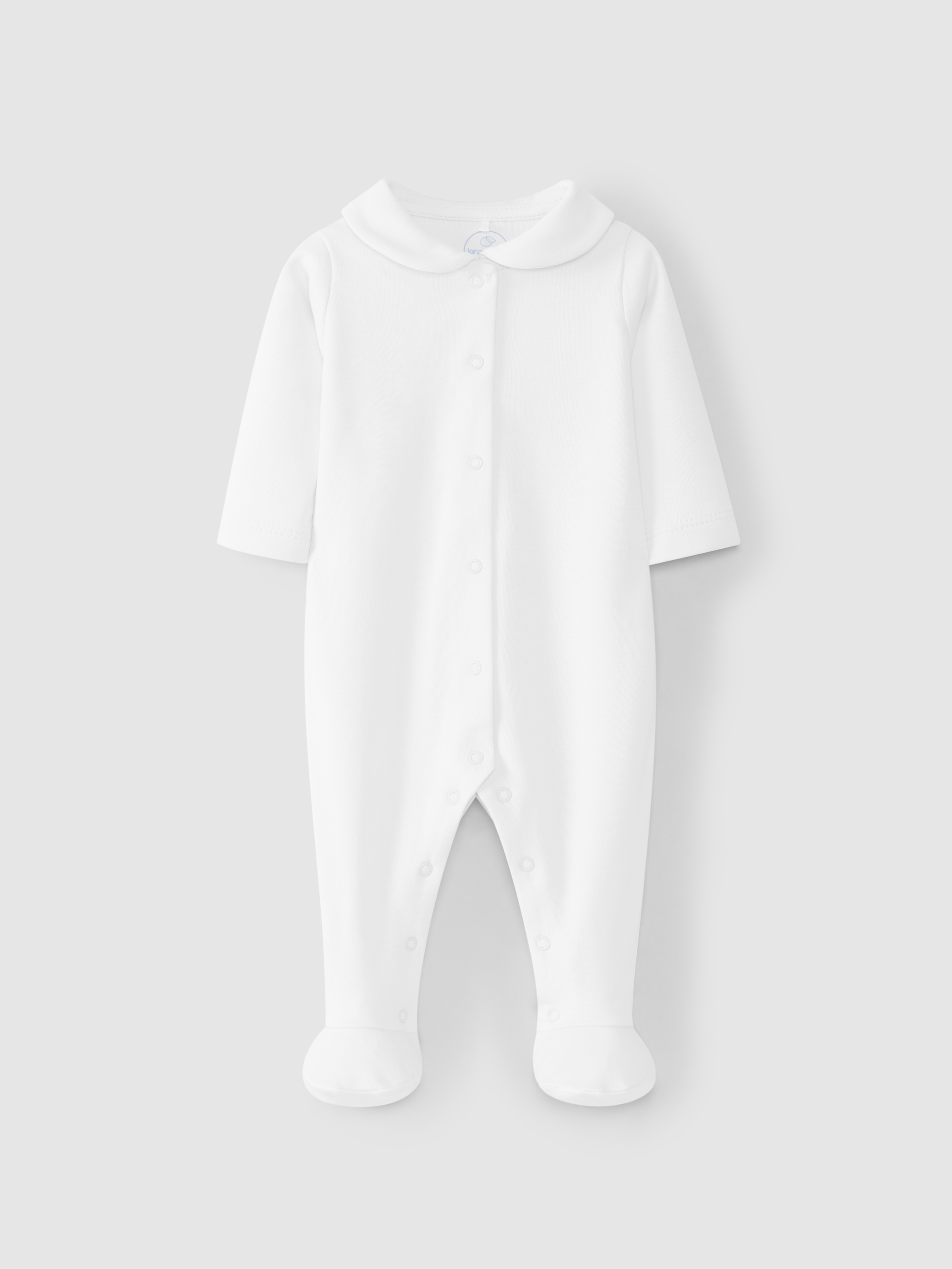 Babygrow with round neckline