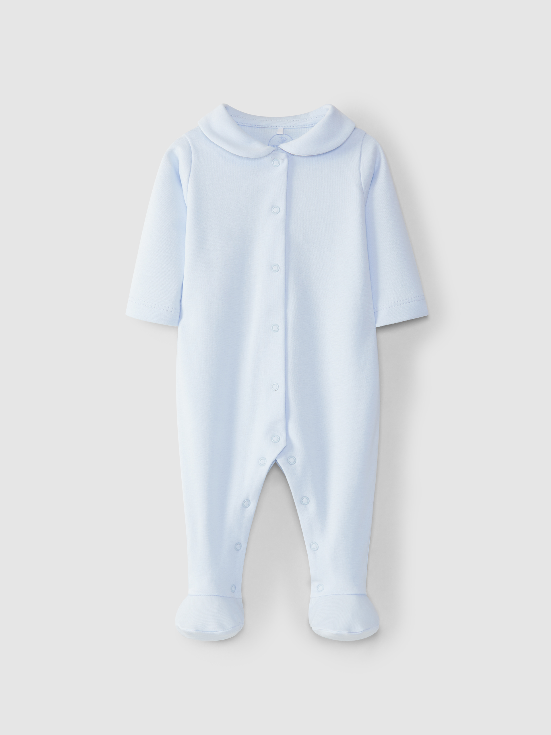 Babygrow with round neckline