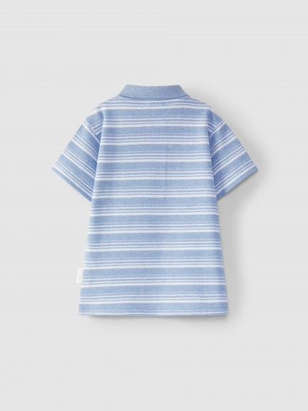 Polo shirt striped in pique Polo shirt striped in pique