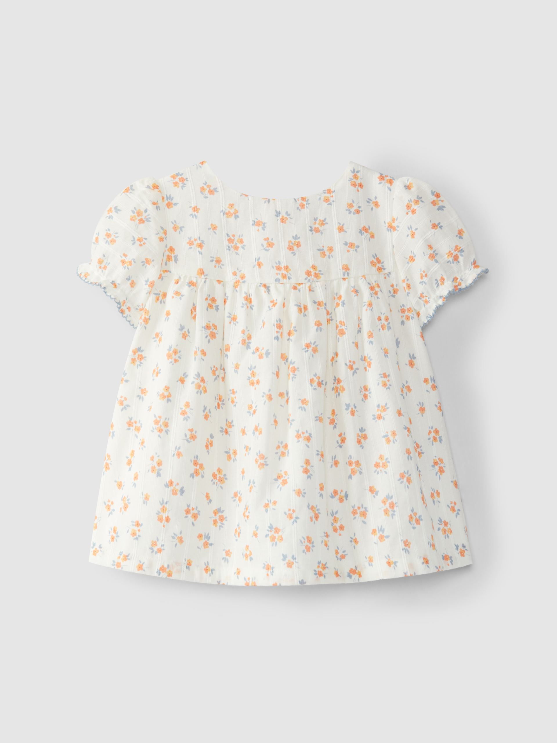 Vestido com tapa fraldas print floral