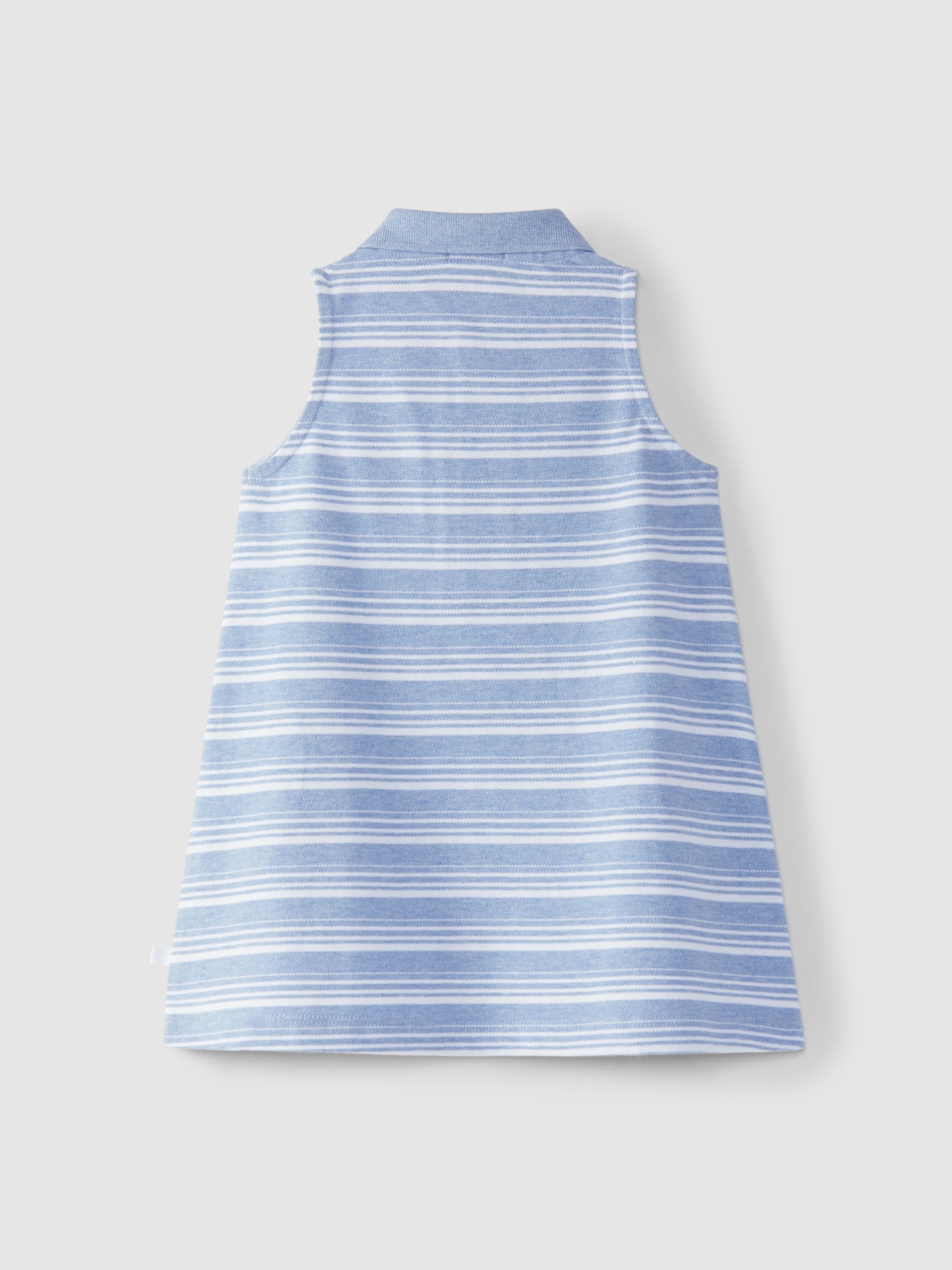 Vestido de riscas em piqué