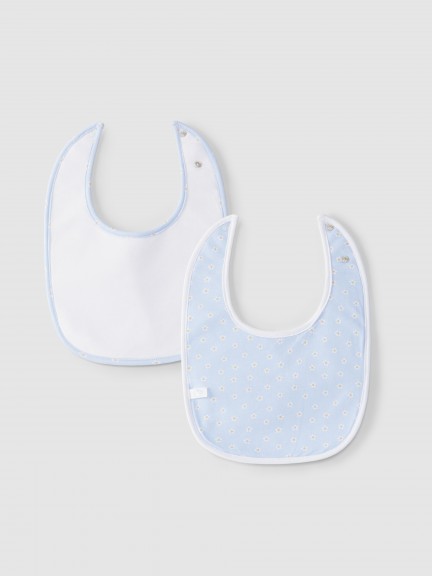 Pack de 2 babetes flores