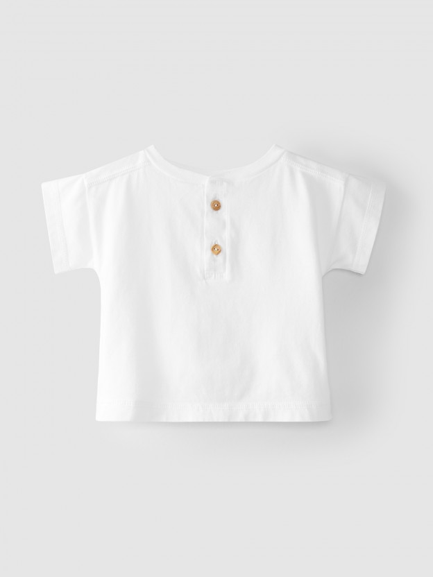 T-shirt lisa em algod�o