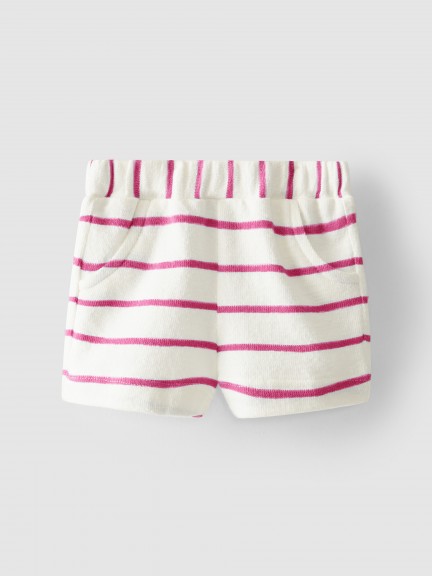 Pantalones cortos rayas algodón orgánico Pantalones cortos rayas algodón orgánico
