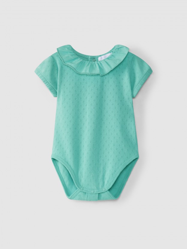 Body ajour con cuello de volante Body ajour con cuello de volante