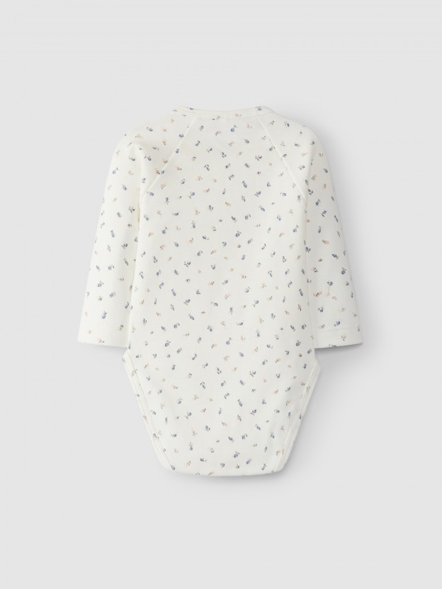 Bodysuit printed crossover Bodysuit printed crossover