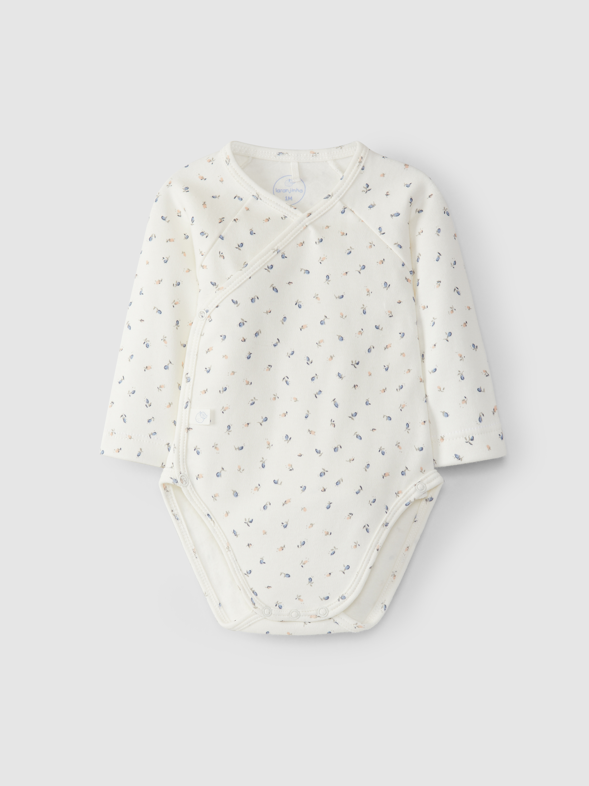 Bodysuit printed crossover