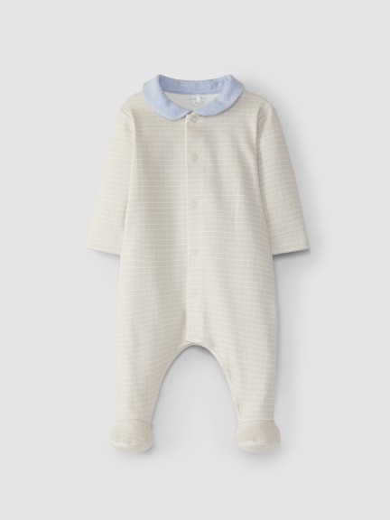 Printed peter pan collar babygrow Printed peter pan collar babygrow