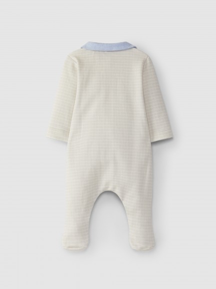 Printed peter pan collar babygrow Printed peter pan collar babygrow