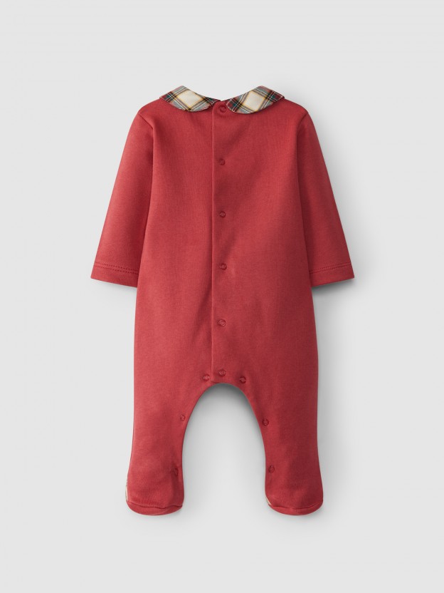 Babygrow Noël col claudine Babygrow Noël col claudine