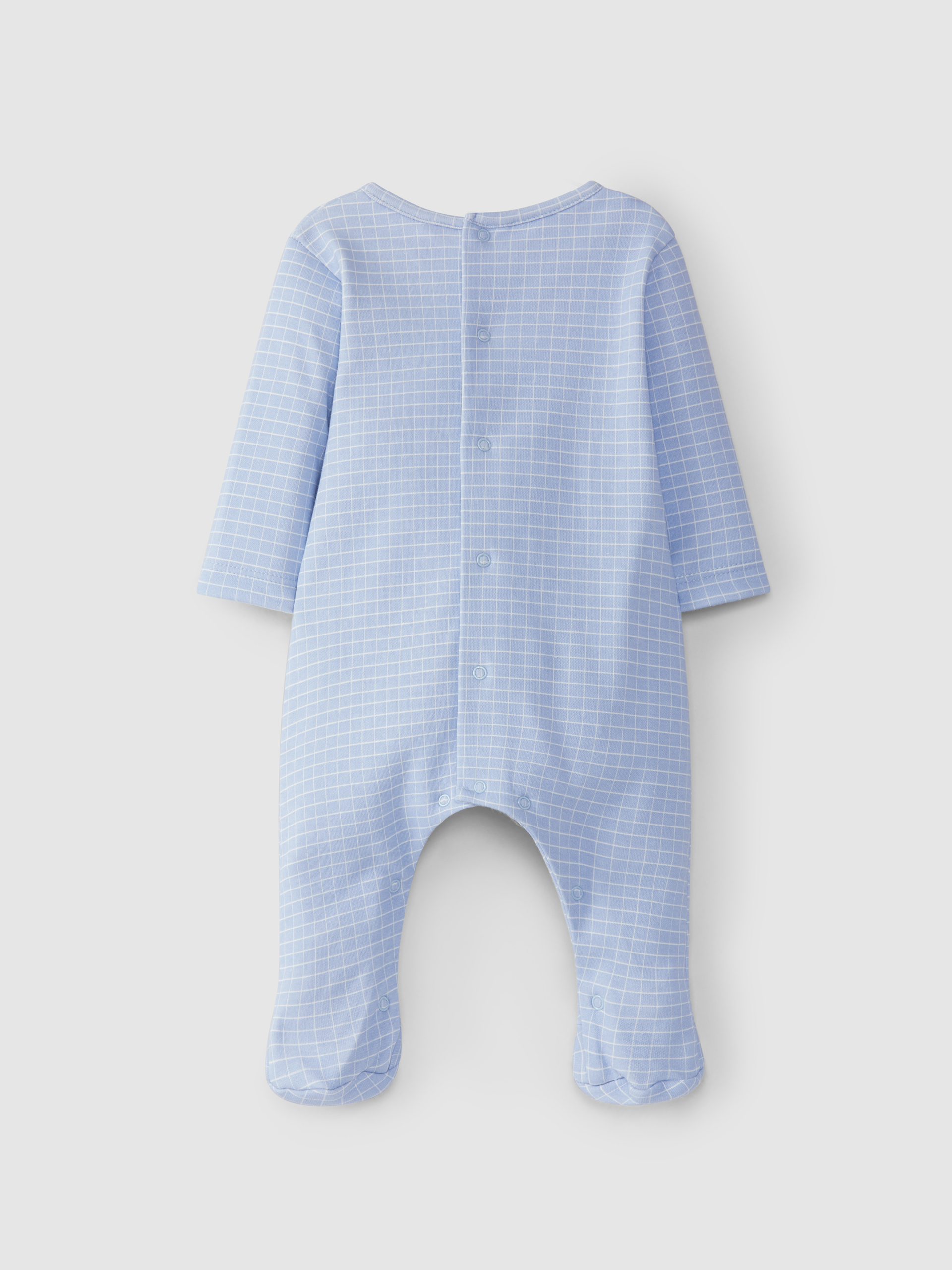 Printed babygrow without collar