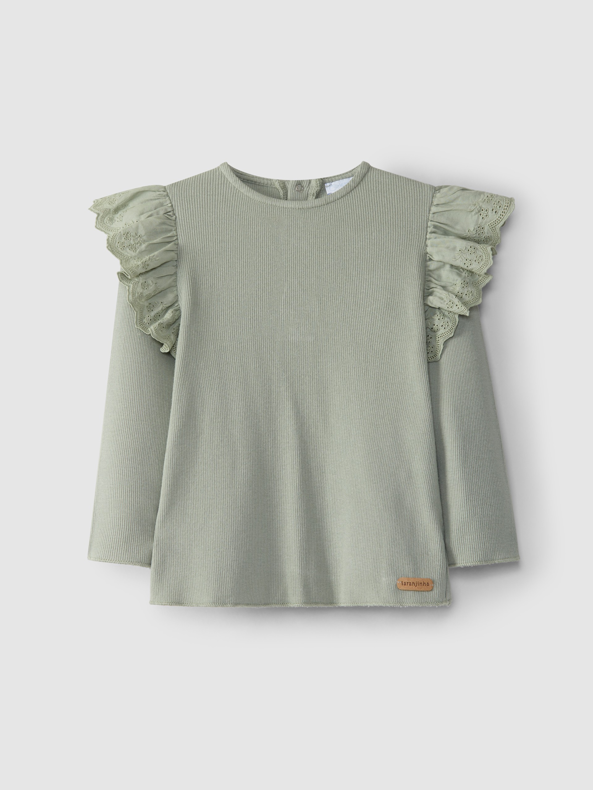 Longsleeve folho bordado inglês