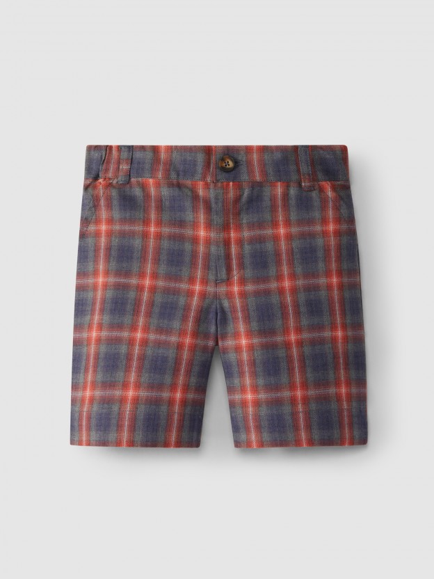 Pantalones cortos a cuadros Pantalones cortos a cuadros