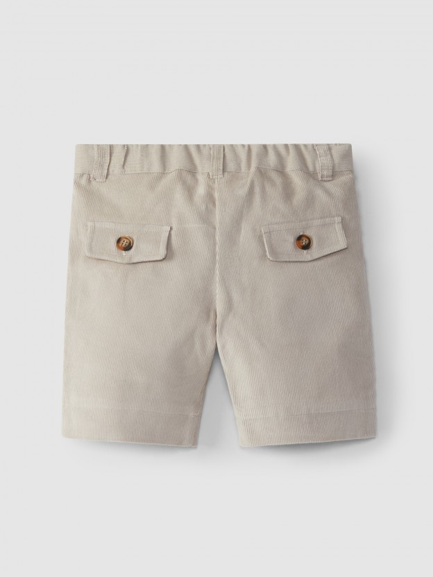 Pantalón corto de pana Pantalón corto de pana