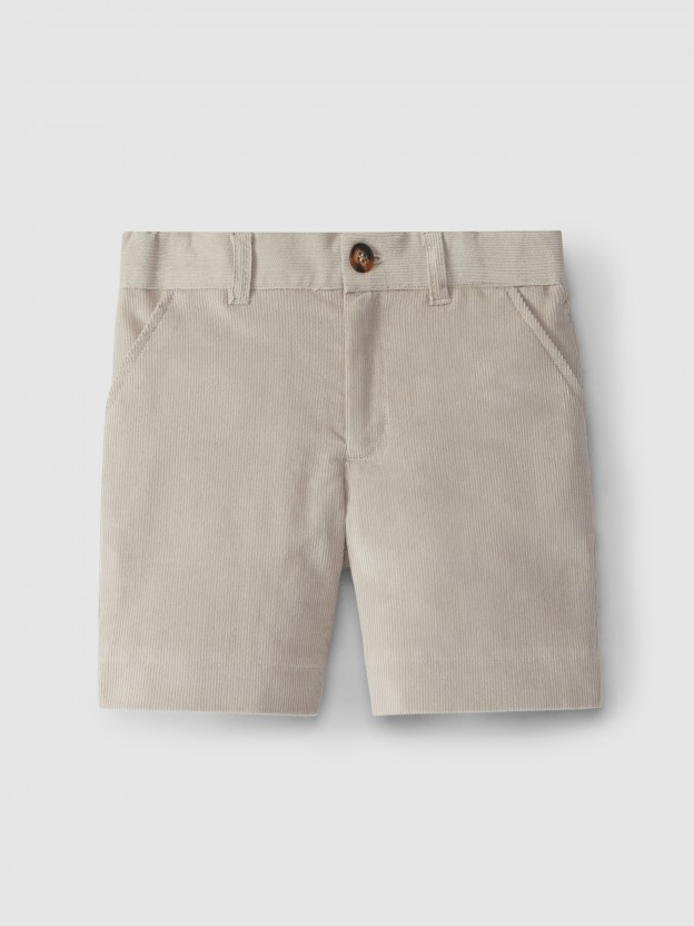 Pantalón corto de pana Pantalón corto de pana