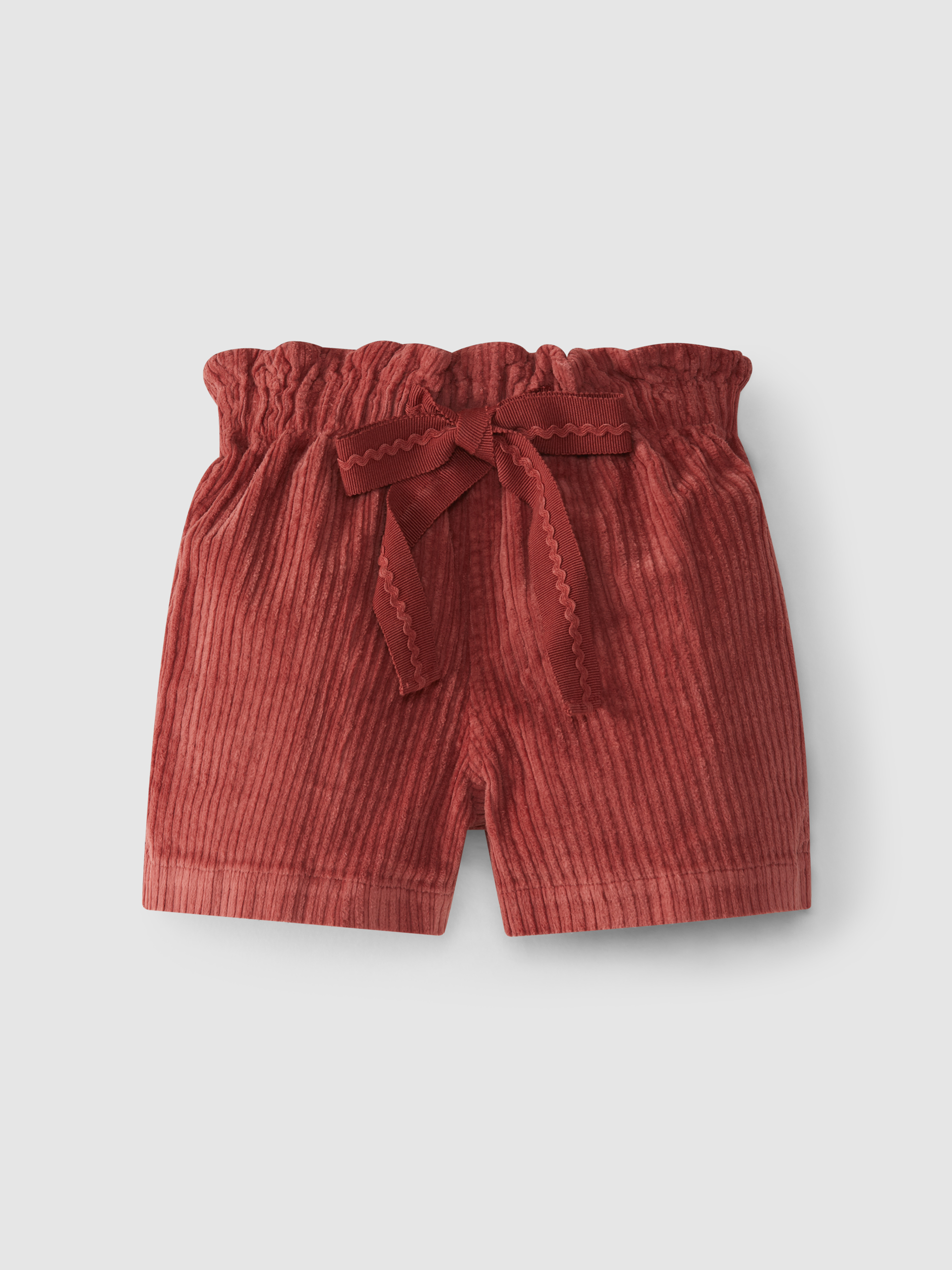 Pantalones cortos pull-up de pana ancha
