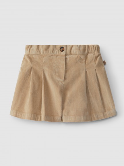 Micro-corduroy shorts