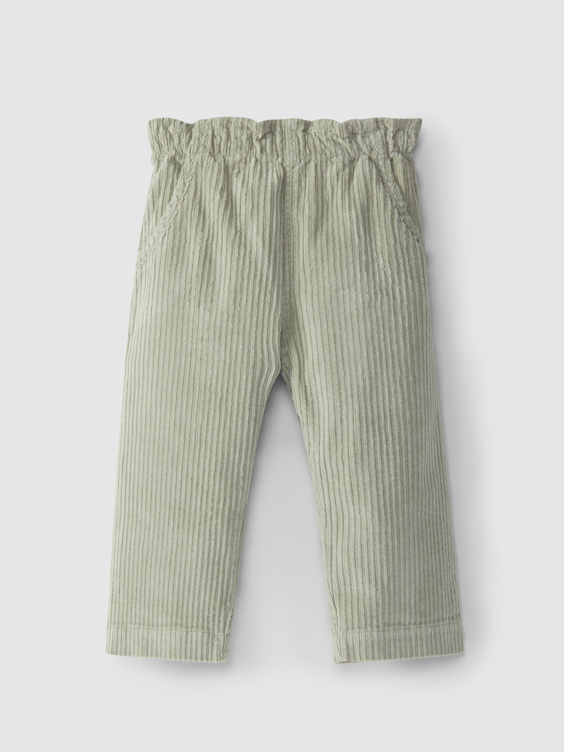 Pantalon pull-up wide leg