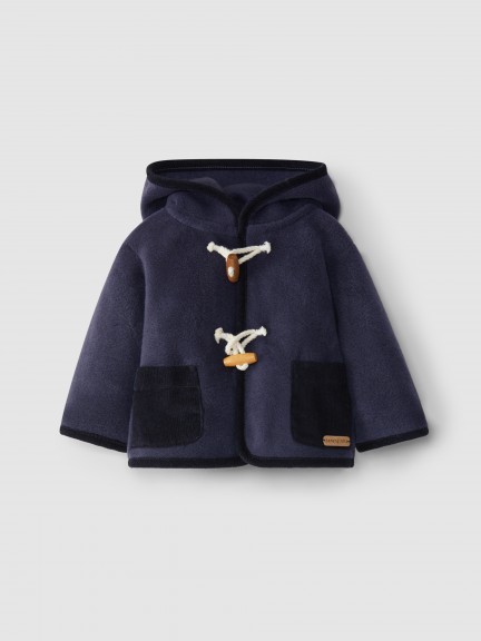 Fleece jacket with hood Fleece jacket with hood