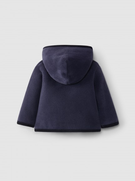 Fleece jacket with hood Fleece jacket with hood