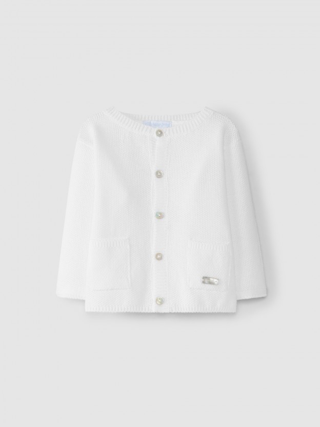 Gilet tricoté avec poches Gilet tricoté avec poches