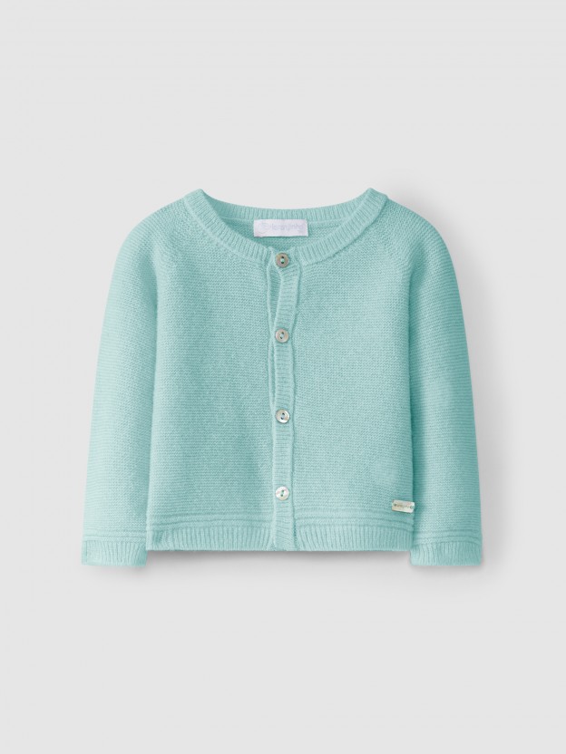 Knitted cardigan with cashmere Knitted cardigan with cashmere
