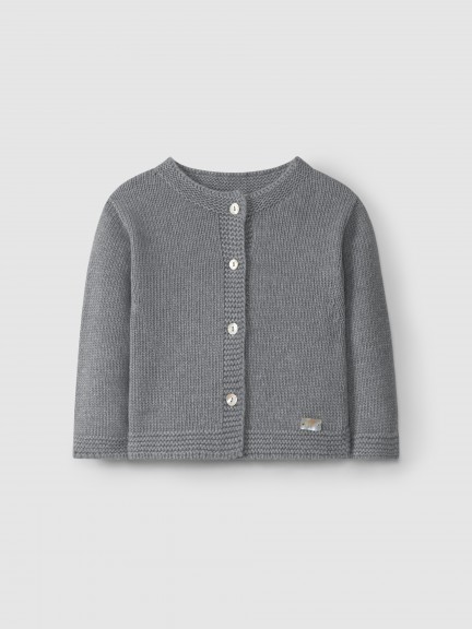 Knitted cardigan round collar Knitted cardigan round collar