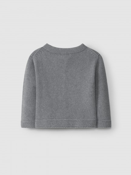 Knitted cardigan round collar Knitted cardigan round collar