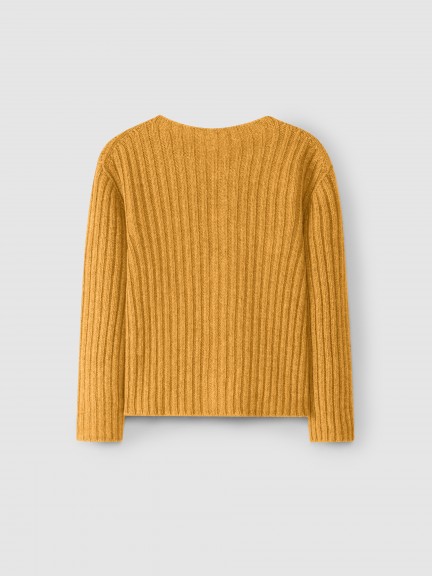 Knitted cardigan round collar Knitted cardigan round collar