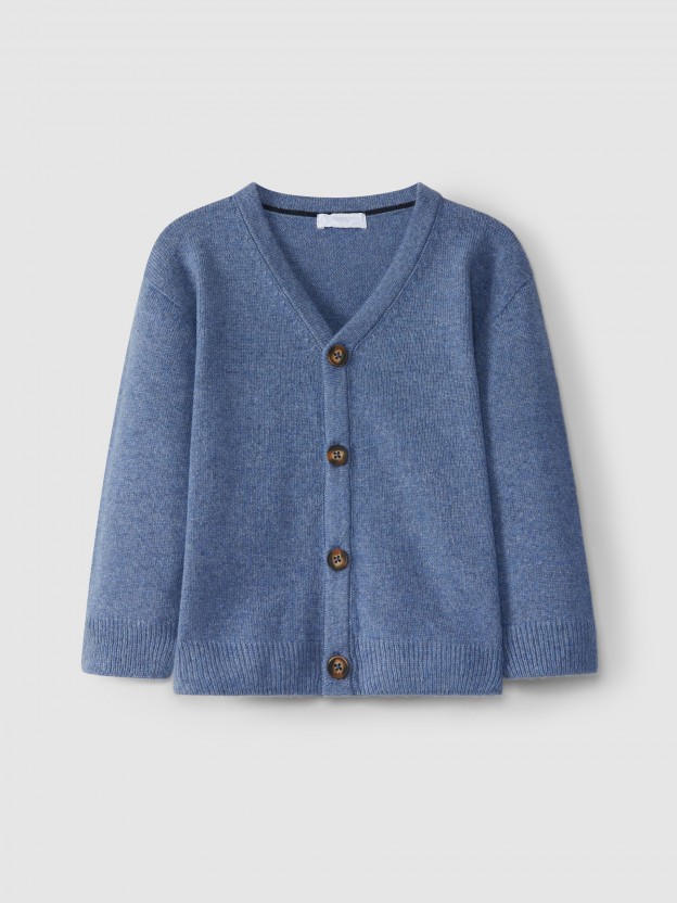 V-neck knitted cardigan V-neck knitted cardigan