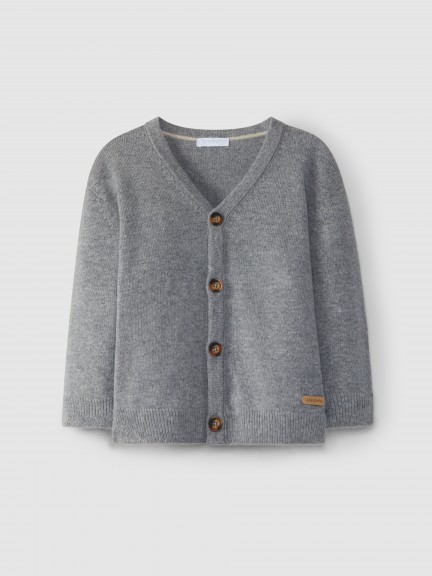 V-neck knitted cardigan V-neck knitted cardigan