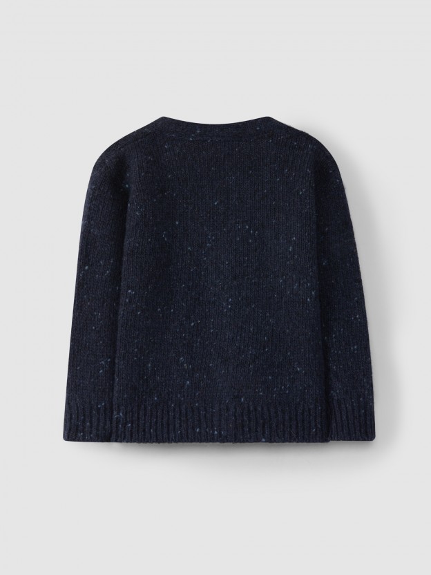 Gilet tricoté avec détail de tresse Gilet tricoté avec détail de tresse