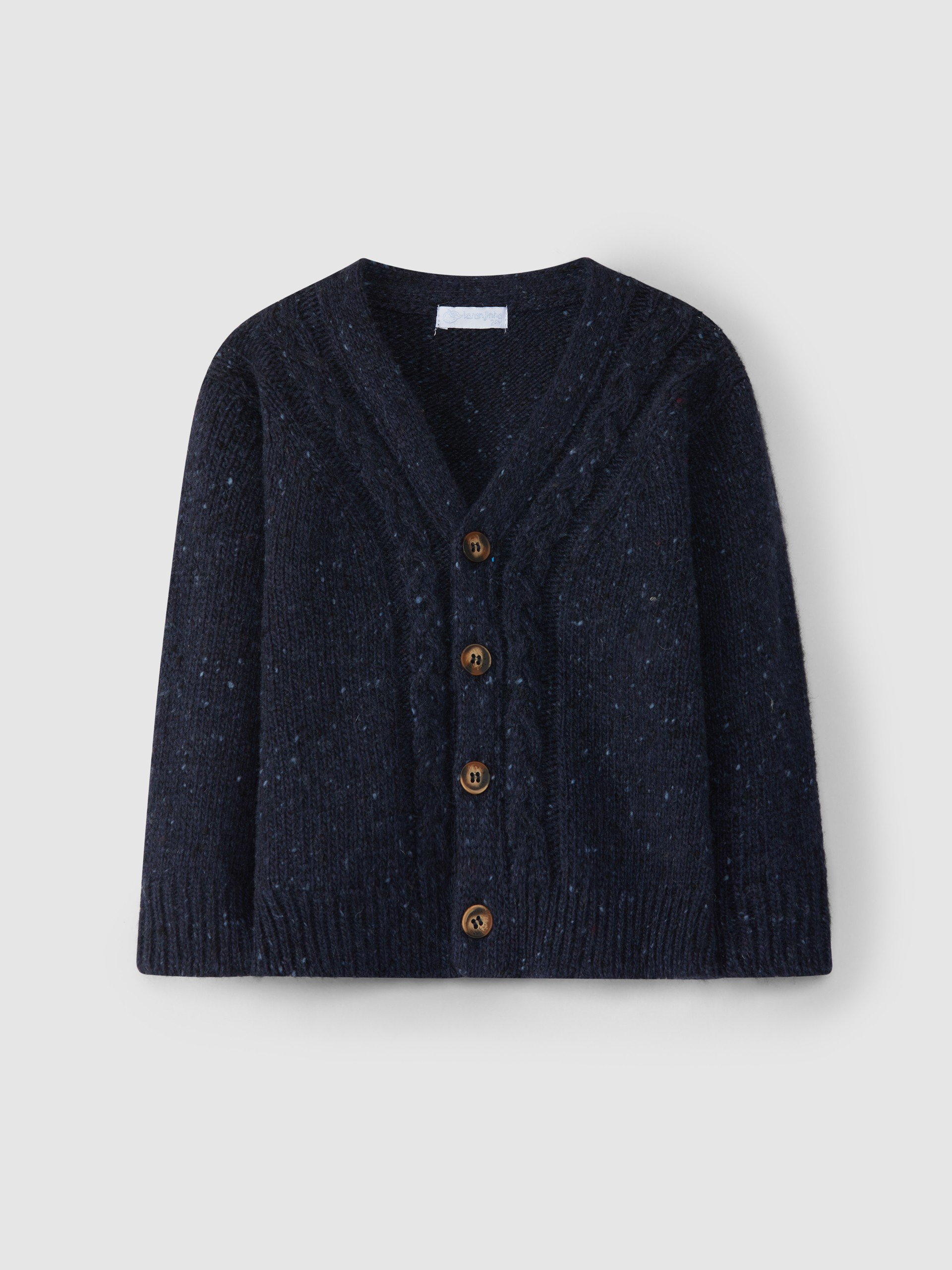 Gilet tricoté avec détail de tresse