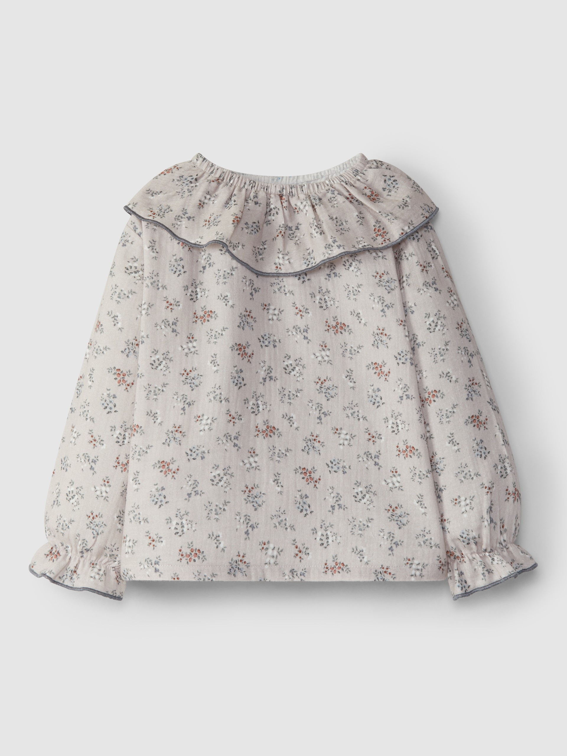 Floral muslin blouse