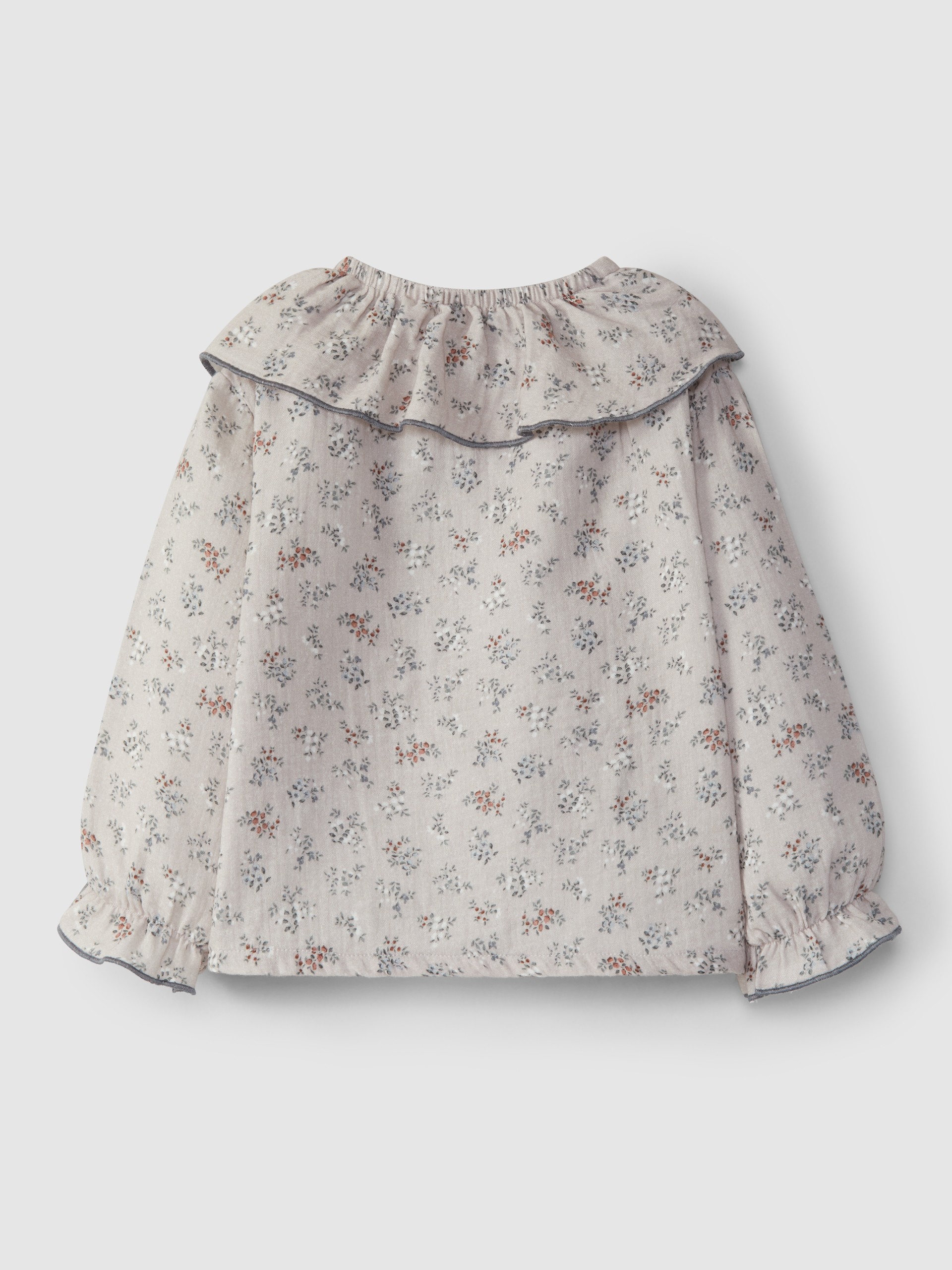 Floral muslin blouse