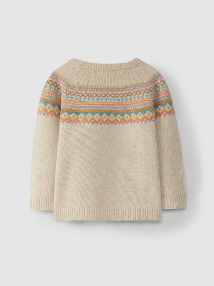 Jersey jacquard cuello redondo Jersey jacquard cuello redondo