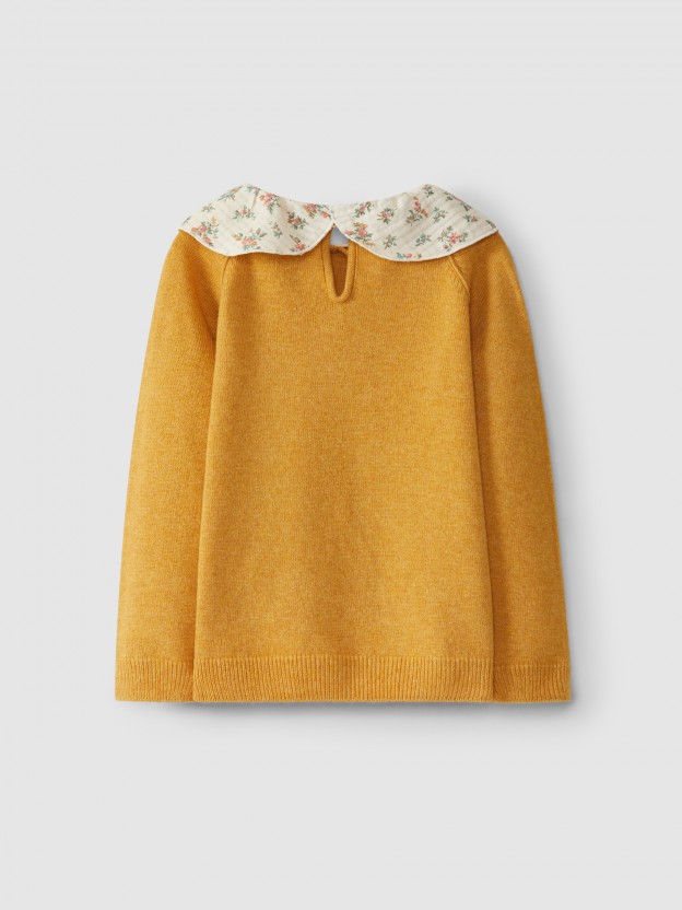 Jersey de punto con cuello movible Jersey de punto con cuello movible