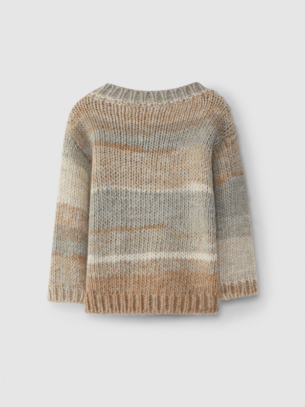 Multi-coloured knitted jumper Multi-coloured knitted jumper
