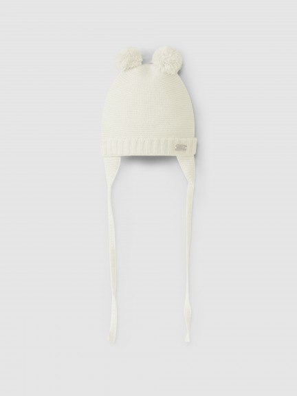 Gorro aviador com pom-pons