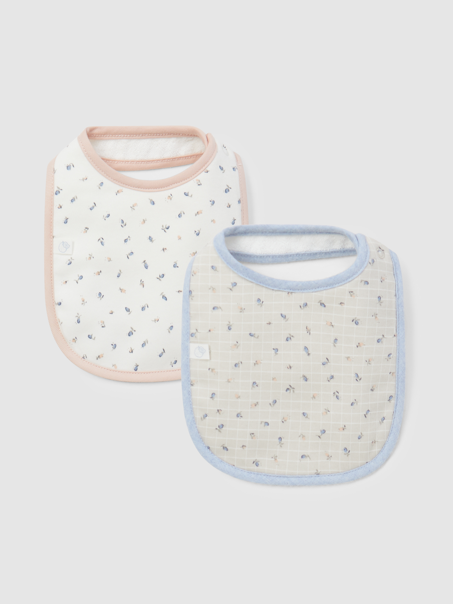 Pack de deux bavoirs imprimés