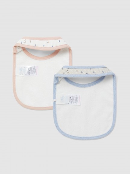 Two-pack printed bibs Two-pack printed bibs