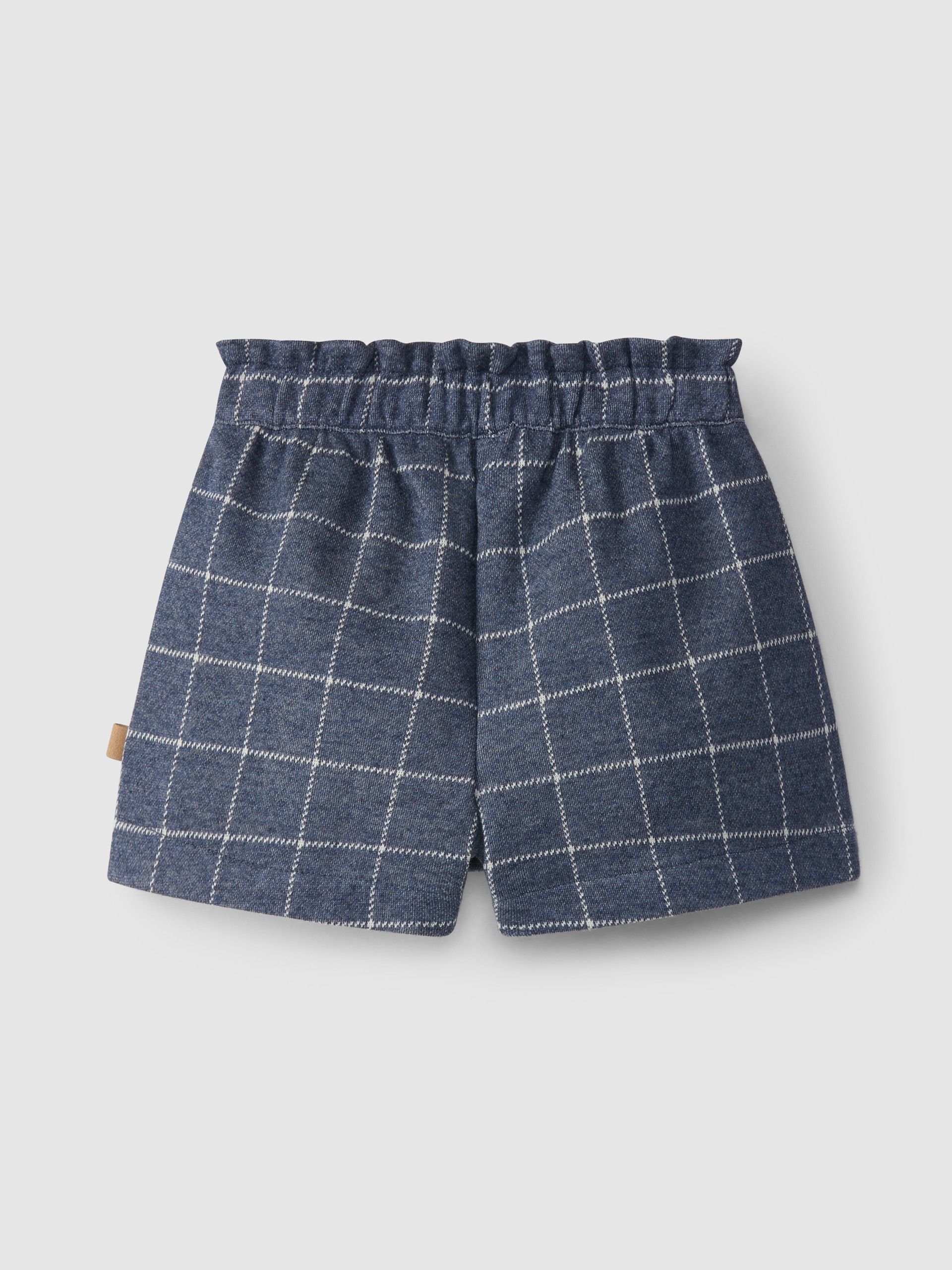 Tattersall jersey pull-up skirt shorts