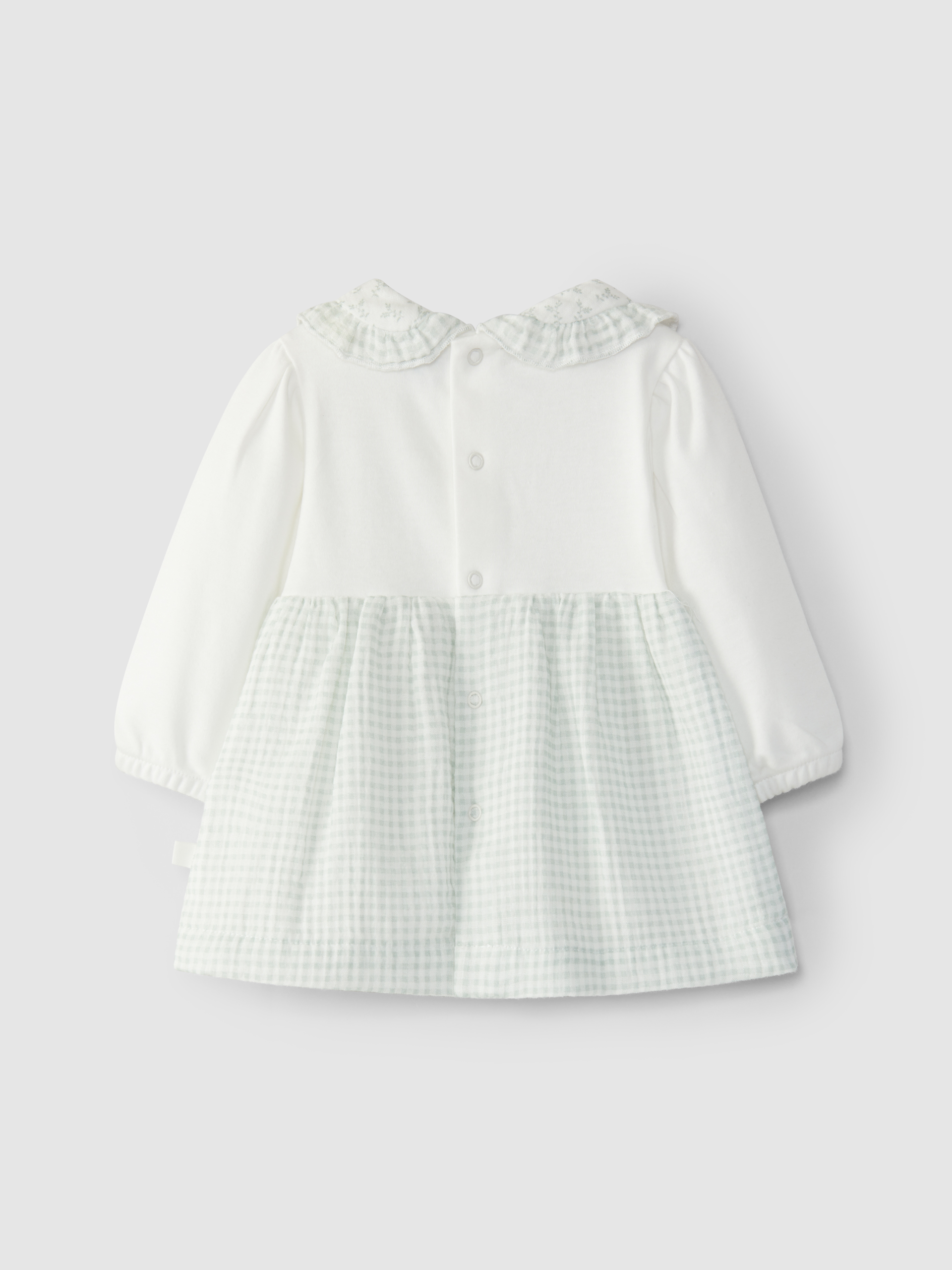 Two-in-one dress in vichy plaid