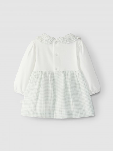 Two-in-one dress in vichy plaid Two-in-one dress in vichy plaid