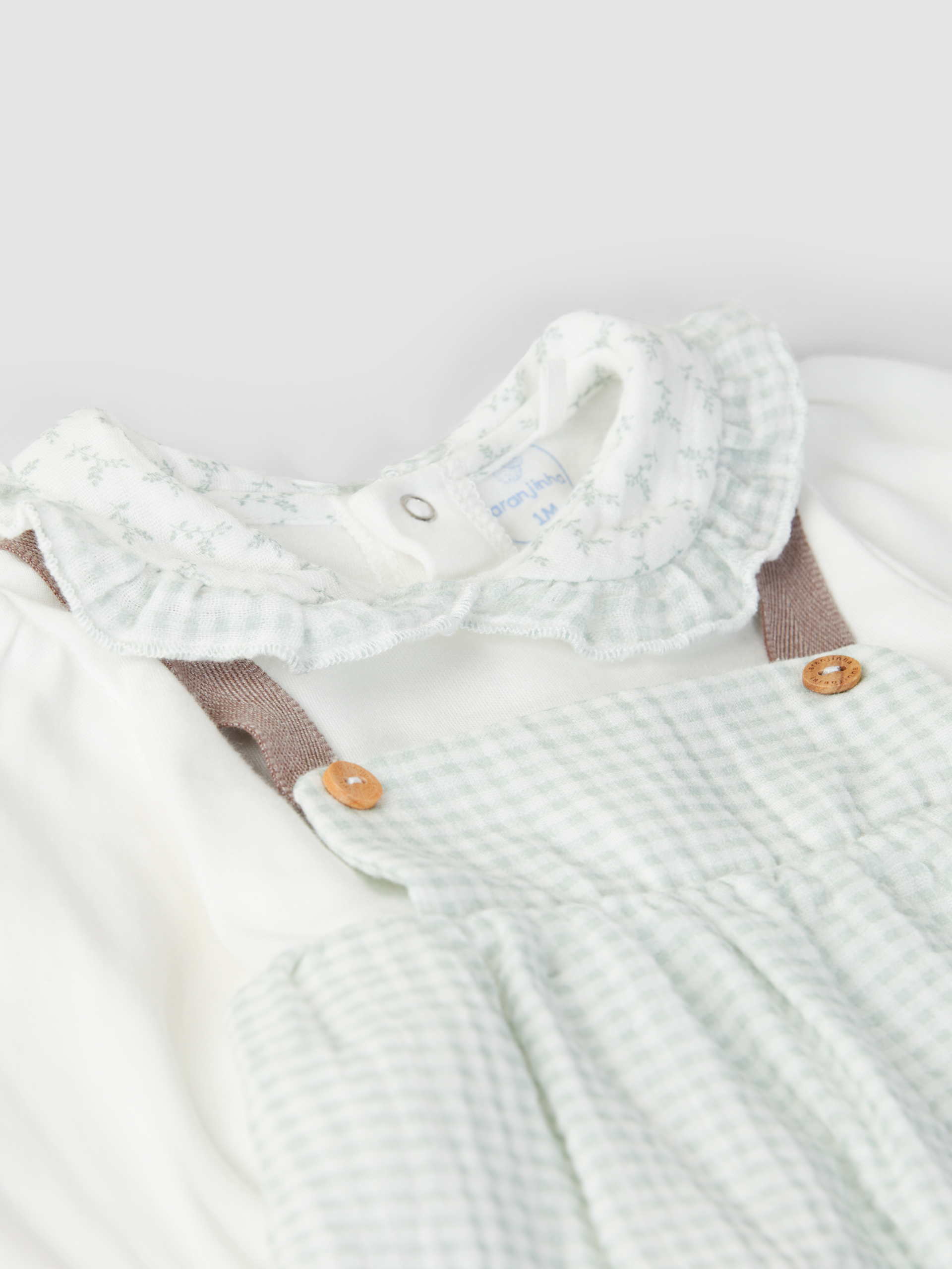 Two-in-one dress in vichy plaid