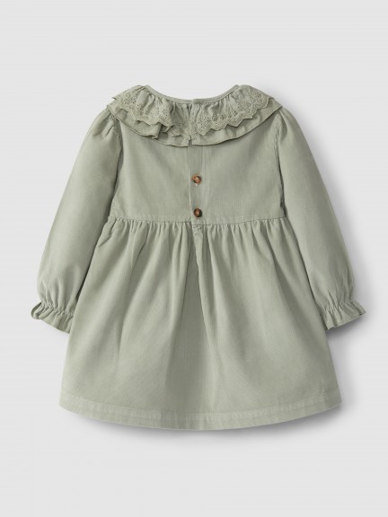 Robe col à volant broderie anglaise Robe col à volant broderie anglaise