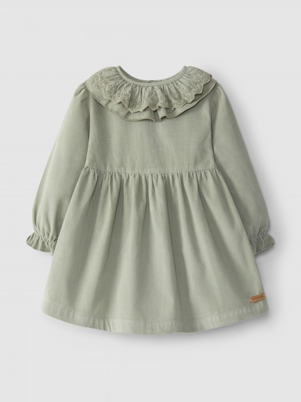 Robe col � volant broderie anglaise